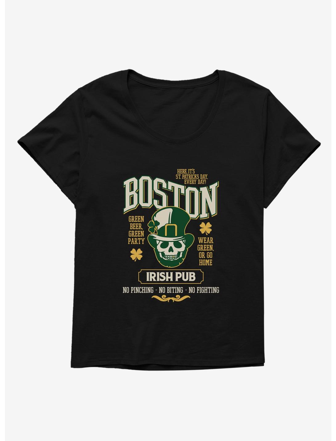 St. Patty's Boston Irish Pub Womens T-Shirt Plus Size, , hi-res