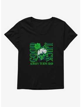 St. Patty's Good Luck Always Turns Bad Womens T-Shirt Plus Size, , hi-res