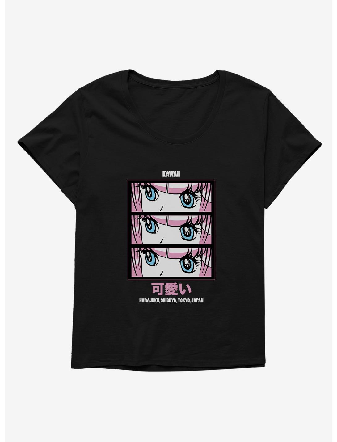 Anime Girl Kawaii Womens T-Shirt Plus Size, , hi-res