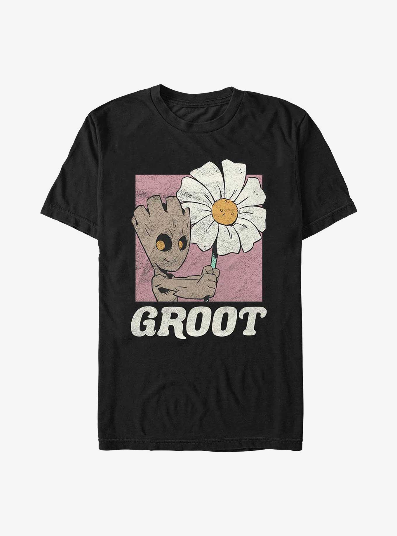 Marvel Guardians Of The Galaxy Groot Box T-Shirt, BLACK, hi-res