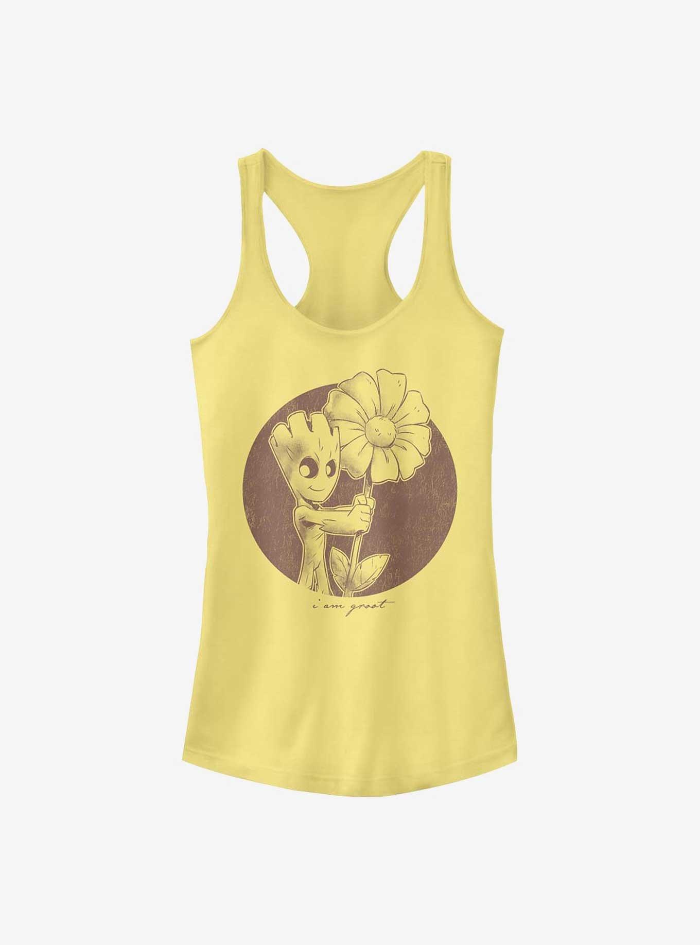 Marvel Guardians Of The Galaxy Groot Flower Girls Tank, BANANA, hi-res