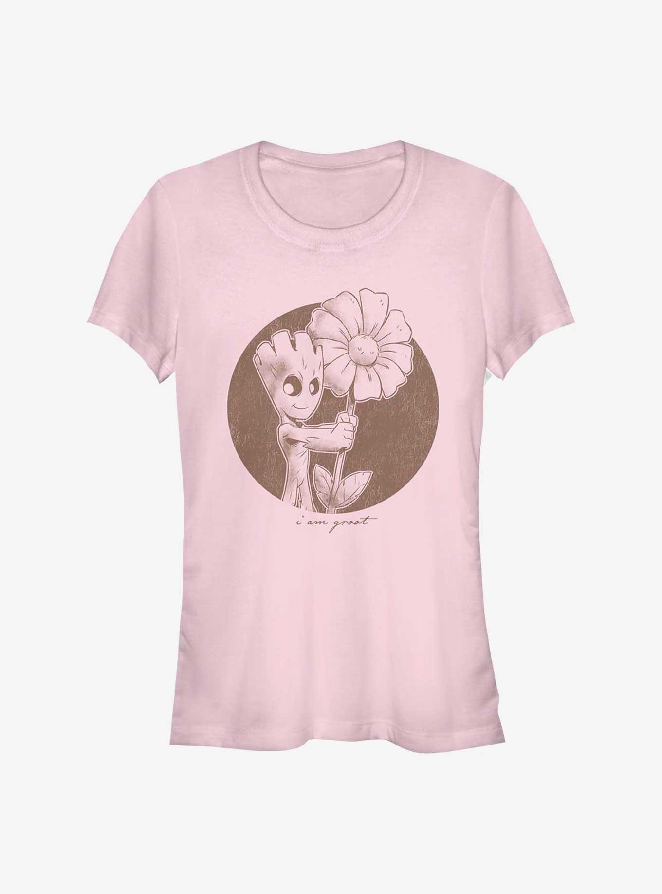 Marvel Guardians Of The Galaxy Groot Flower Girls T-Shirt, LIGHT PINK, hi-res