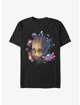 Guardians of the Galaxy Baby Groot Tangled Marvel White Mens T-shirt 5X-Large