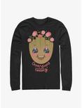 Marvel Guardians Of The Galaxy Groot In Bloom Long-Sleeve T-Shirt, BLACK, hi-res