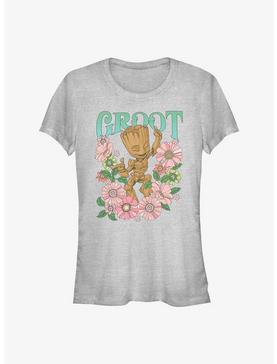 Marvel Guardians Of The Galaxy Groot Flower Dance Girls T-Shirt, ATH HTR, hi-res