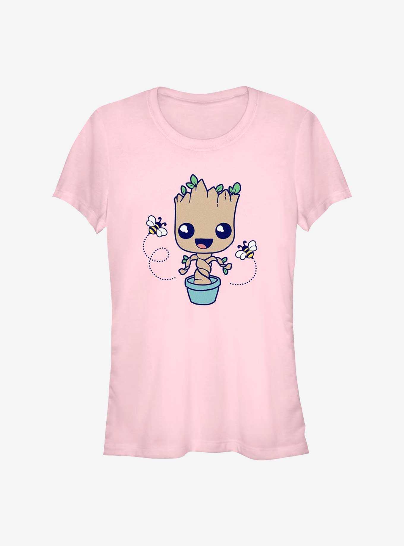 Marvel Guardians Of The Galaxy Groot Hello Spring Girls T-Shirt, LIGHT PINK, hi-res
