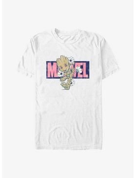 Marvel Guardians Of The Galaxy Floral Groot T-Shirt, WHITE, hi-res
