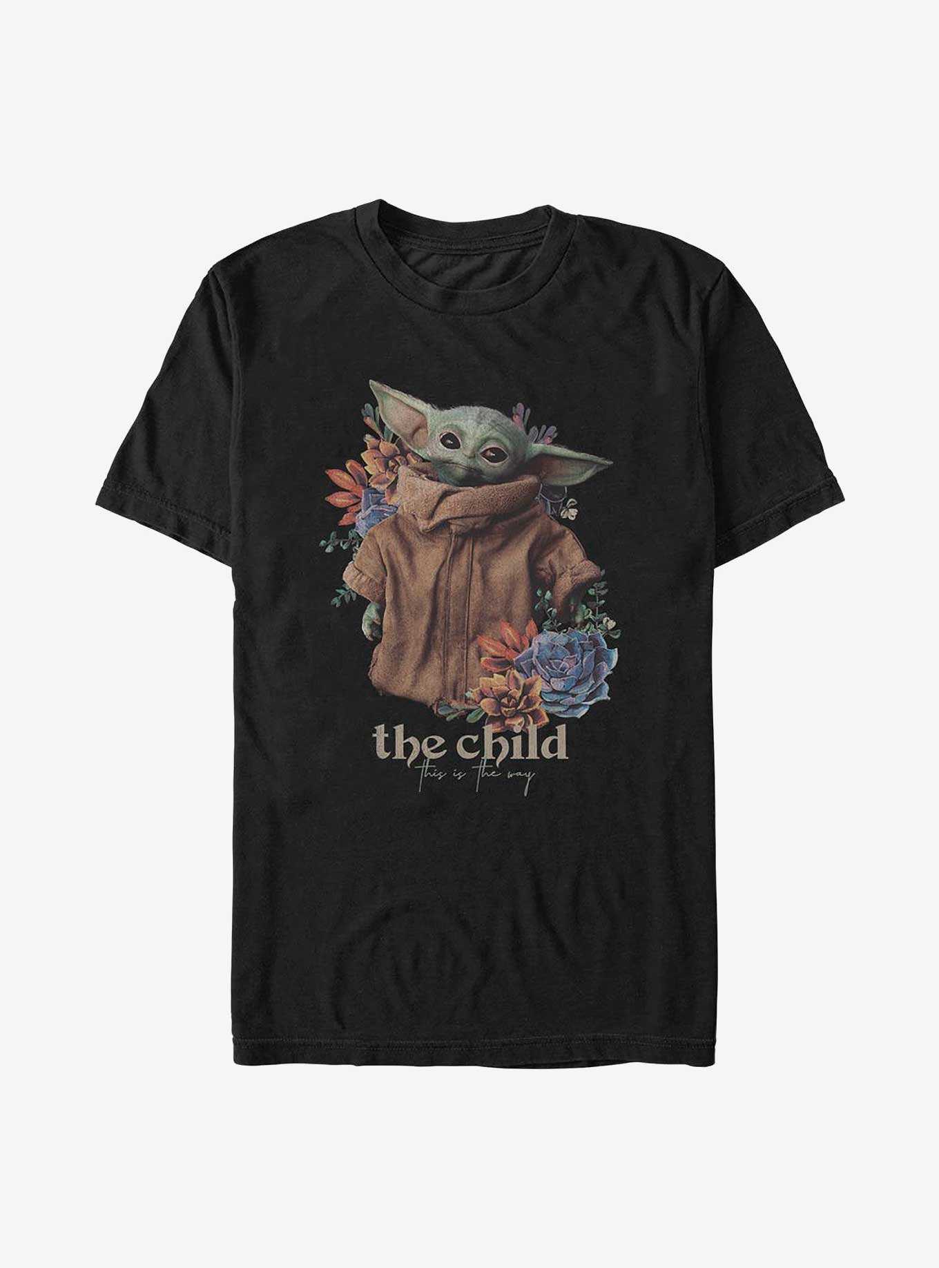Star Wars The Mandalorian Floral Child T-Shirt, , hi-res