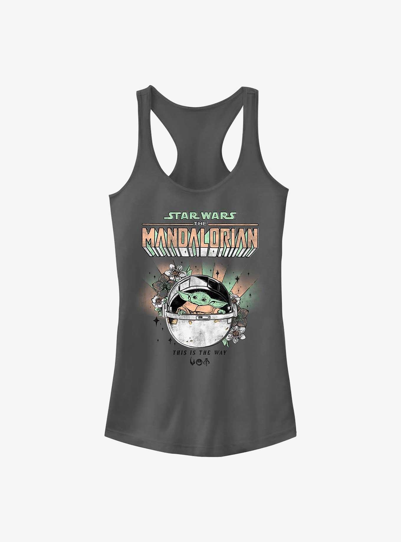 Star Wars The Mandalorian Floral Child Girls Tank, , hi-res