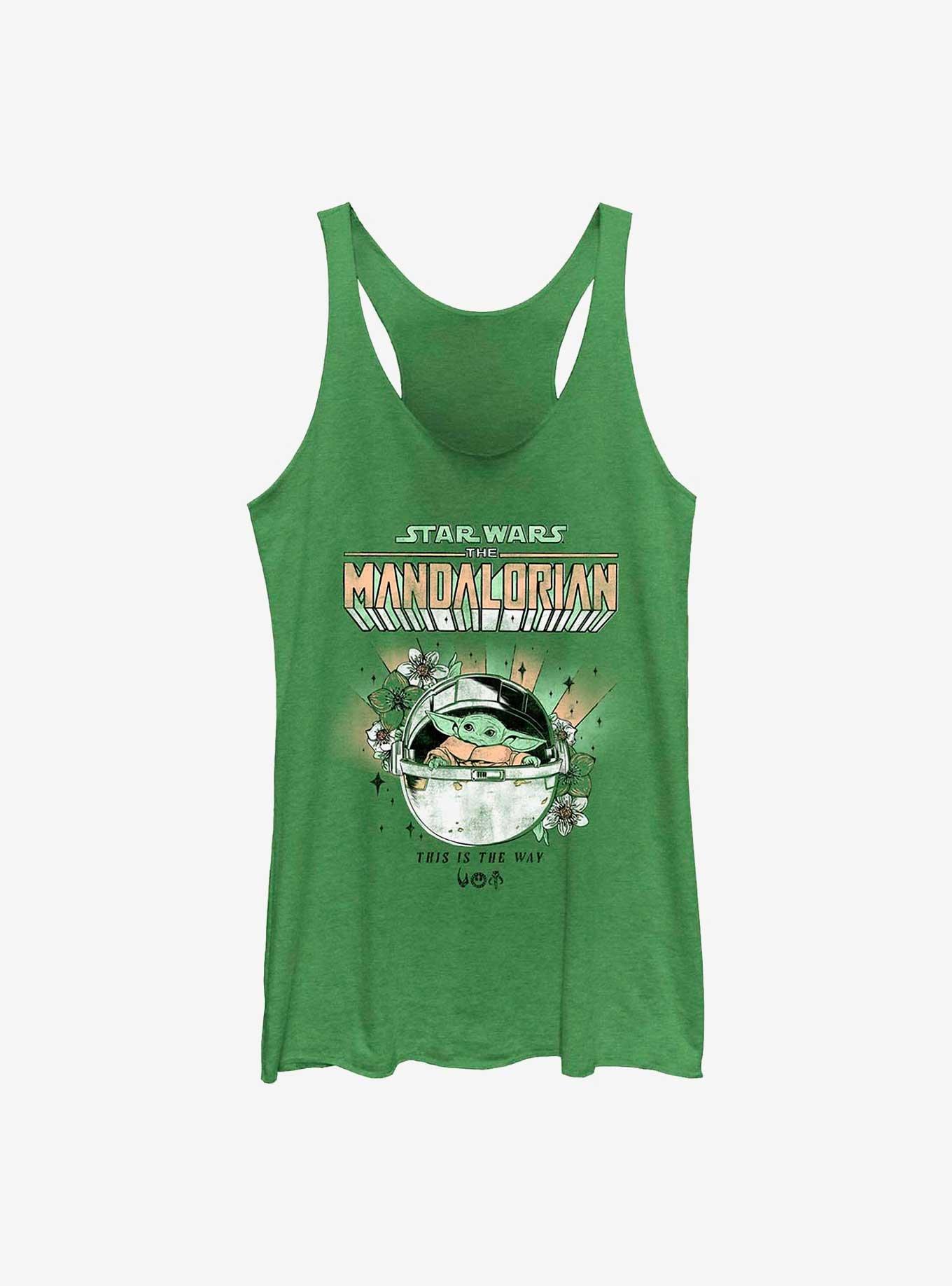 Star Wars The Mandalorian Floral Child Girls Tank Top, , hi-res