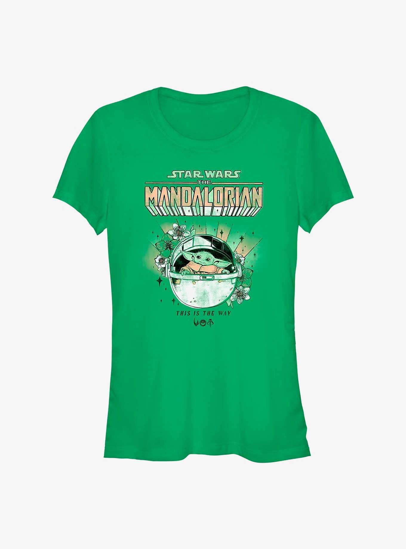 Star Wars The Mandalorian Floral Child Girls T-Shirt, , hi-res