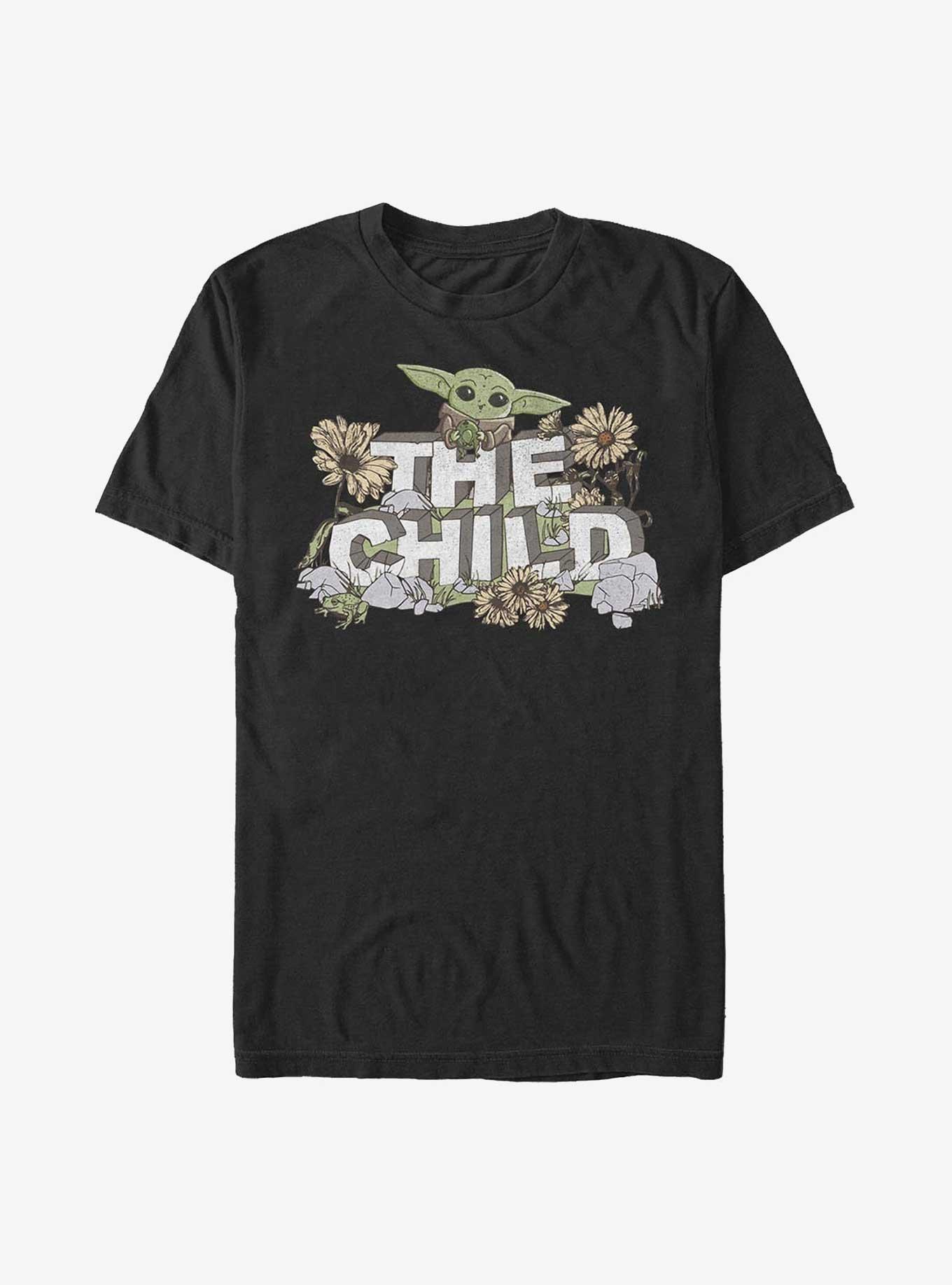 Star Wars The Mandalorian Vintage Flower Child Rock T-Shirt