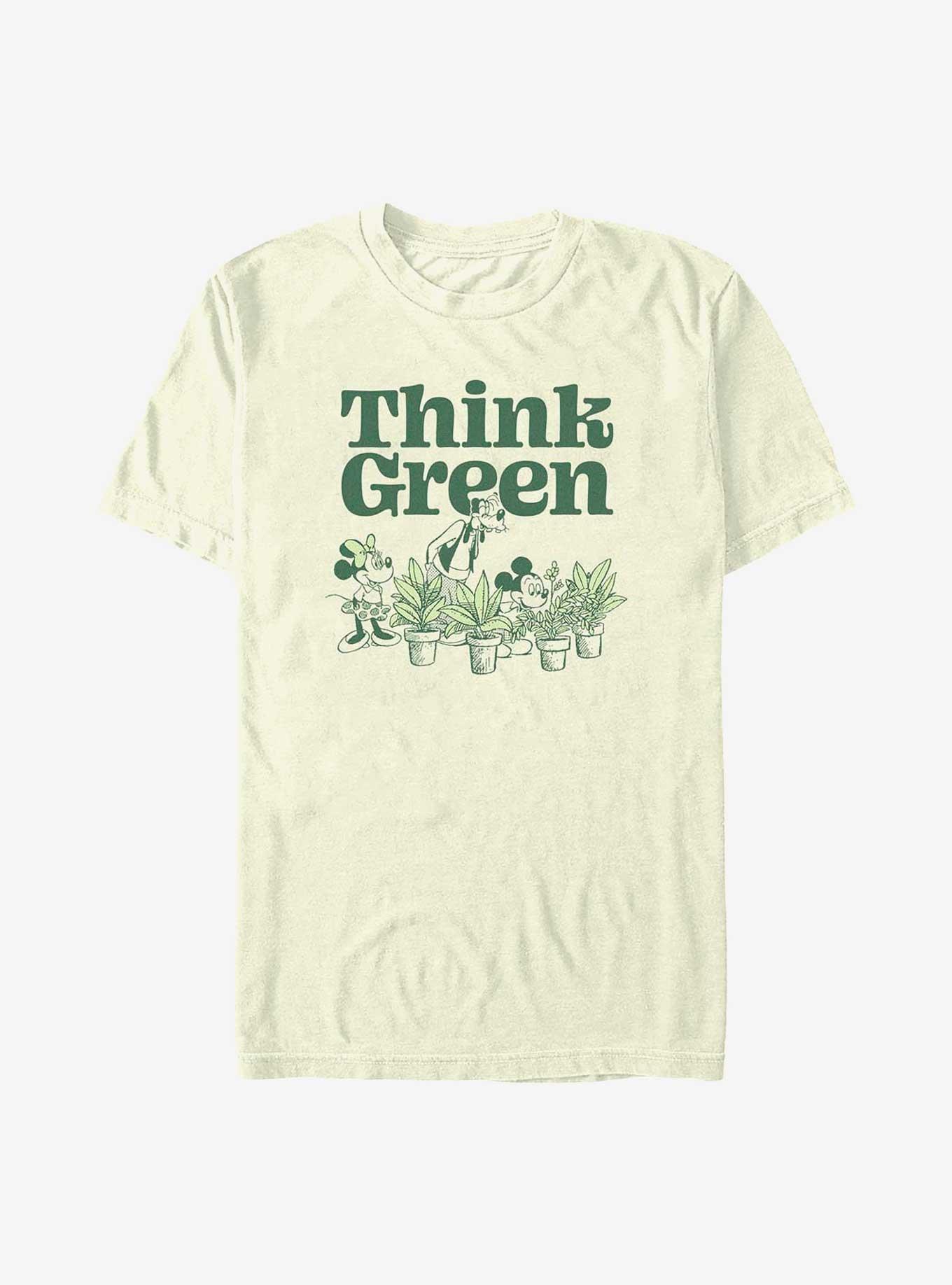 Disney Mickey Mouse Green Thinking T-Shirt, , hi-res