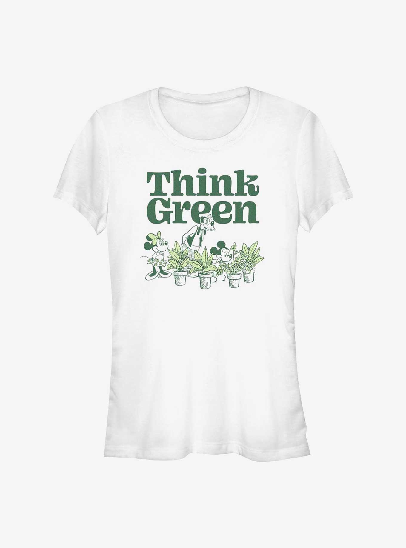 Disney Mickey Mouse Green Thinking Girls T-Shirt