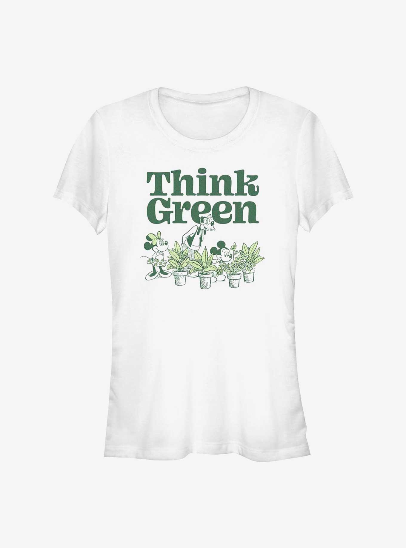 Disney Mickey Mouse Green Thinking Girls T-Shirt, , hi-res