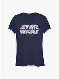 Star Wars Hibiscus Wars Girls T-Shirt, NAVY, hi-res