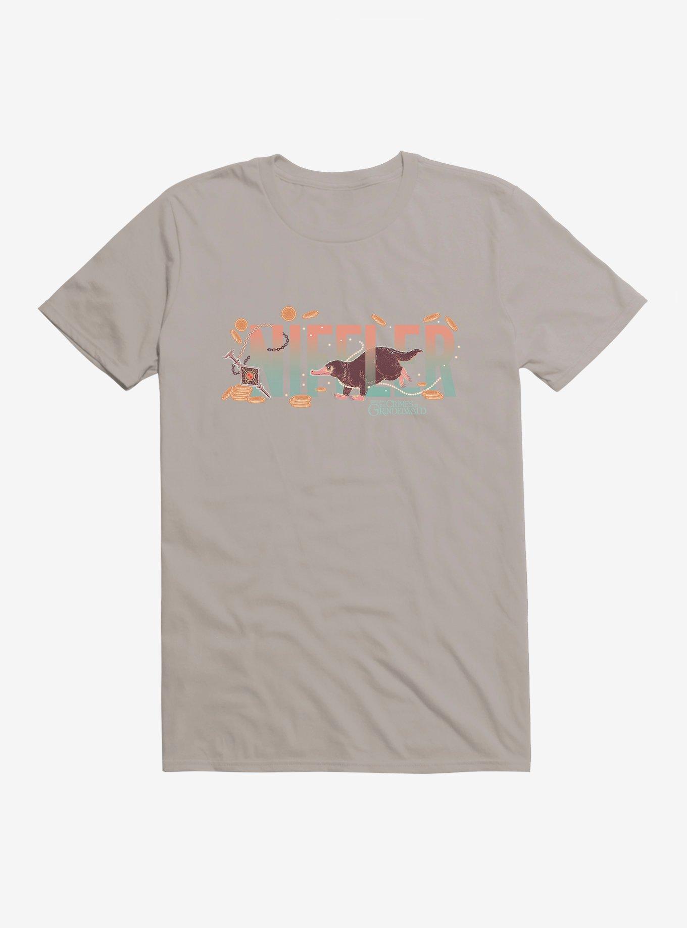 Fantastic Beasts Magical Creatures Niffler T-Shirt, LIGHT GREY, hi-res
