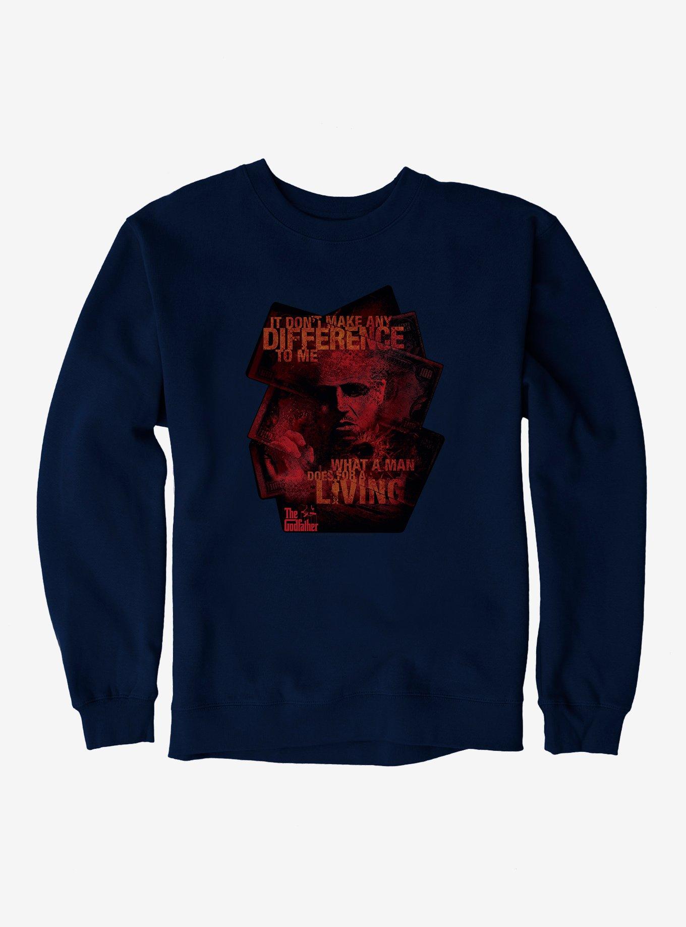 The Godfather It Don't Make Any Difference Sweatshirt, NAVY, hi-res
