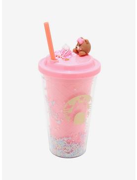 Pink Sprinkle Bear Acrylic Travel Cup, , hi-res