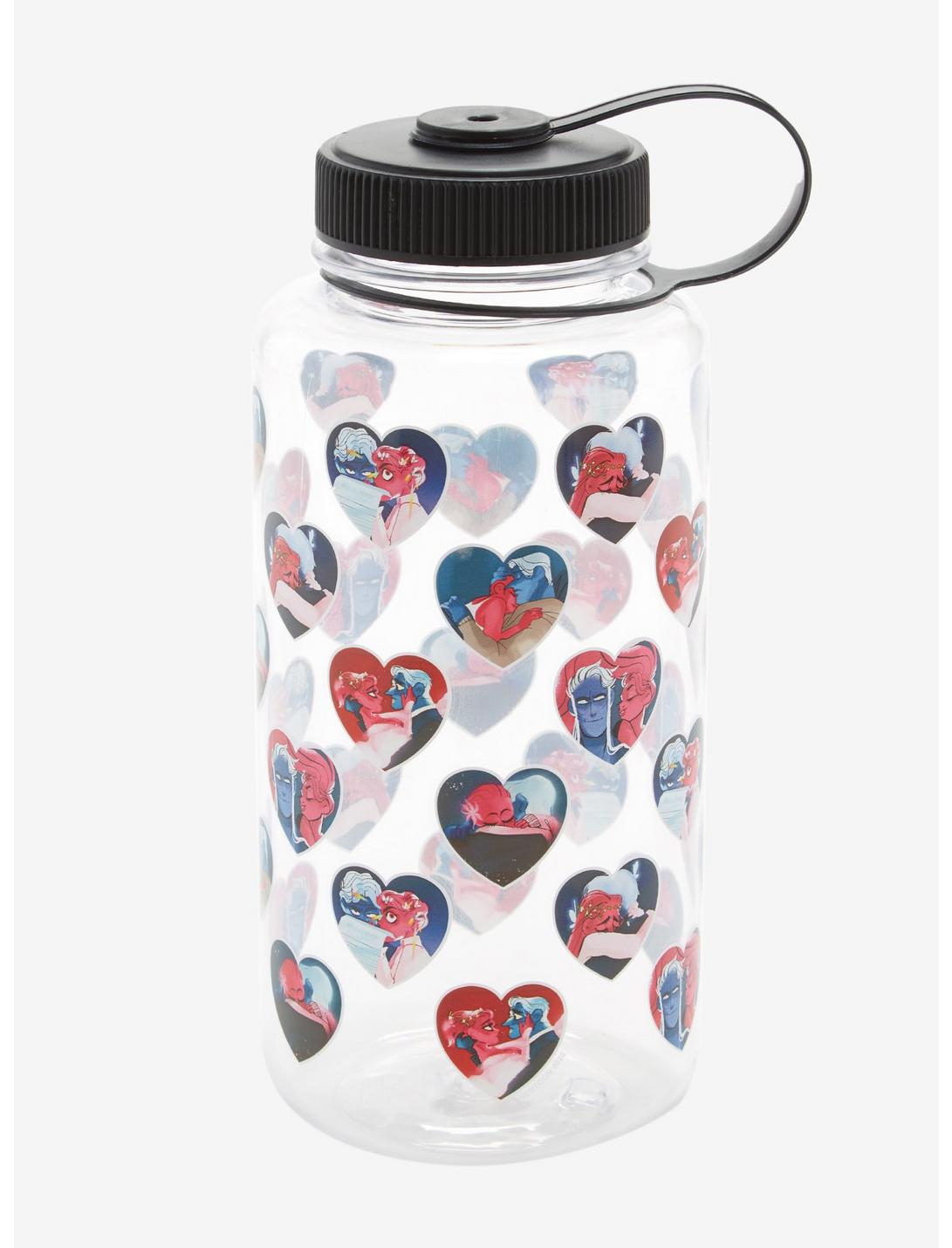 Lore Olympus Hades & Persephone Heart Water Bottle, , hi-res