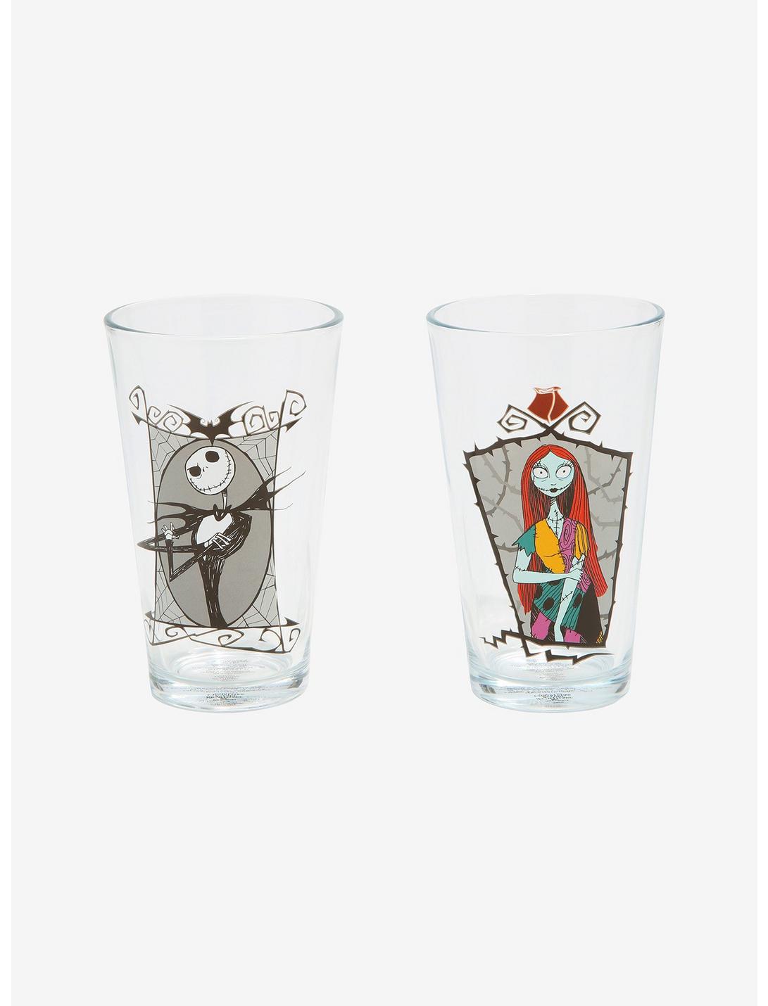 The Nightmare Before Christmas Jack & Sally Pint Glass Set, , hi-res