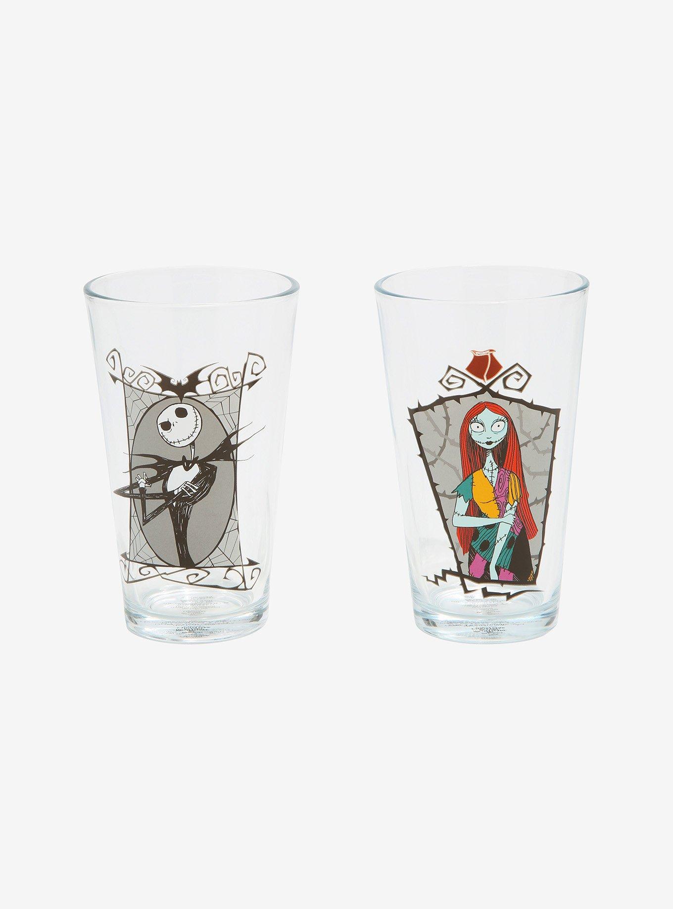 The Nightmare Before Christmas Jack & Sally Pint Glass Set, , hi-res