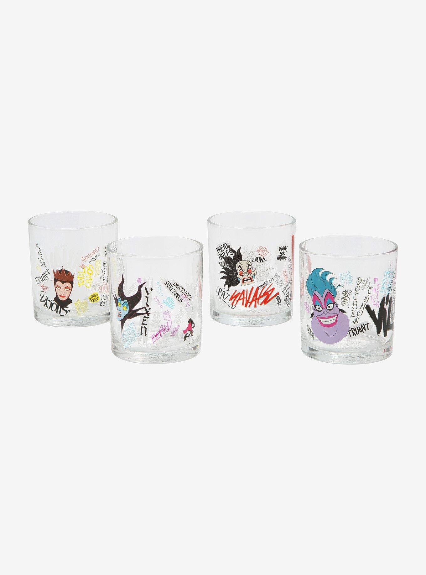 Disney Villains Glass Cup Set, , hi-res