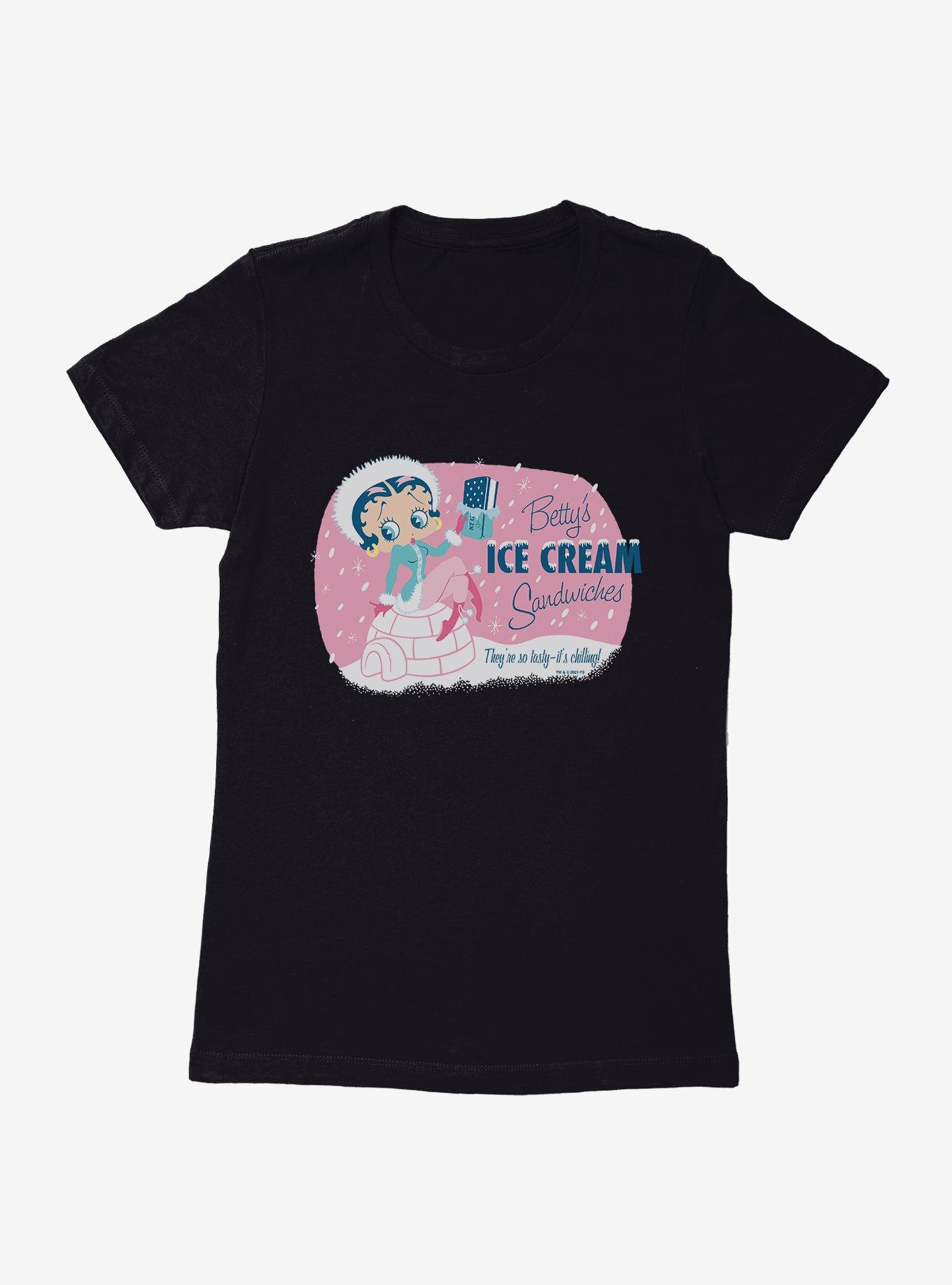 Betty Boop Ice Cream Sandwich Womens T-Shirt, , hi-res