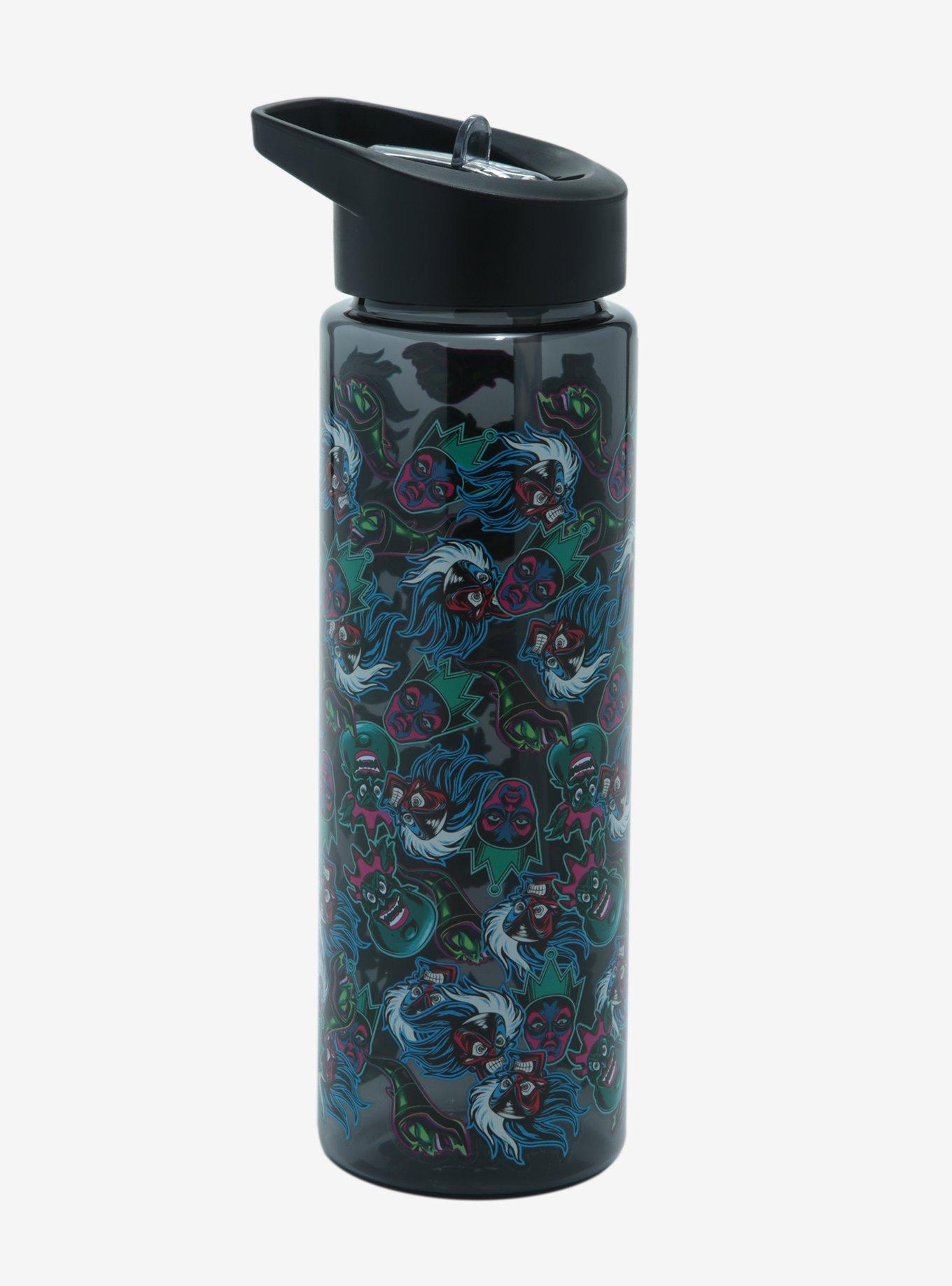 Disney Villains Faces Water Bottle, , hi-res