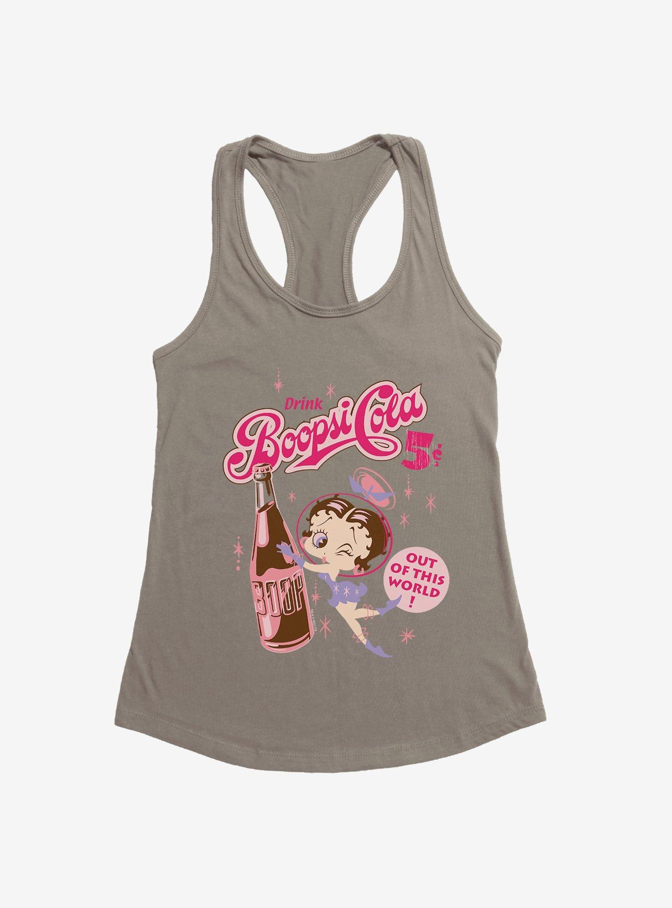 Betty Boop Cola Womens Tank Top, WARM GRAY, hi-res