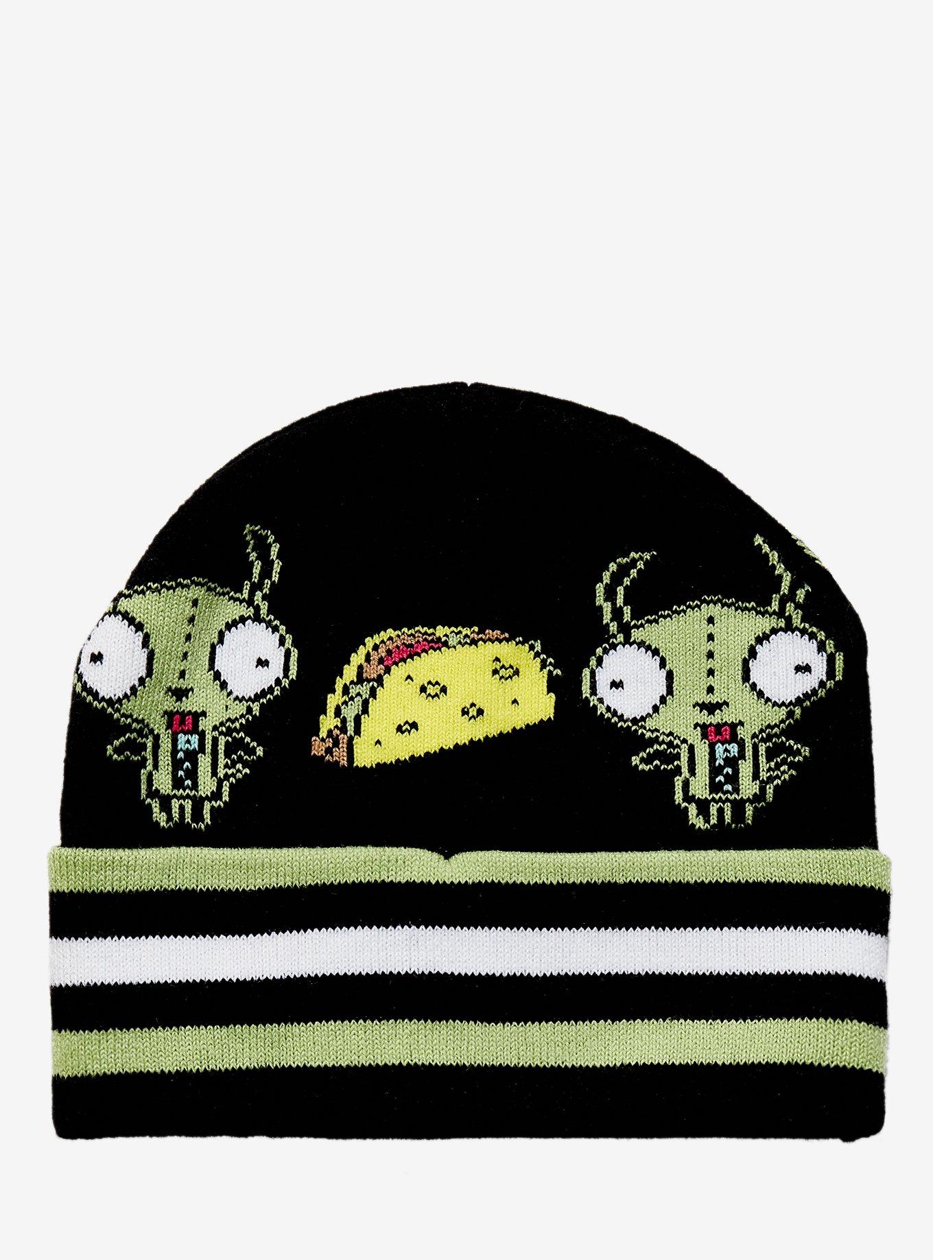 Invader Zim GIR Taco Stripe Beanie, , hi-res