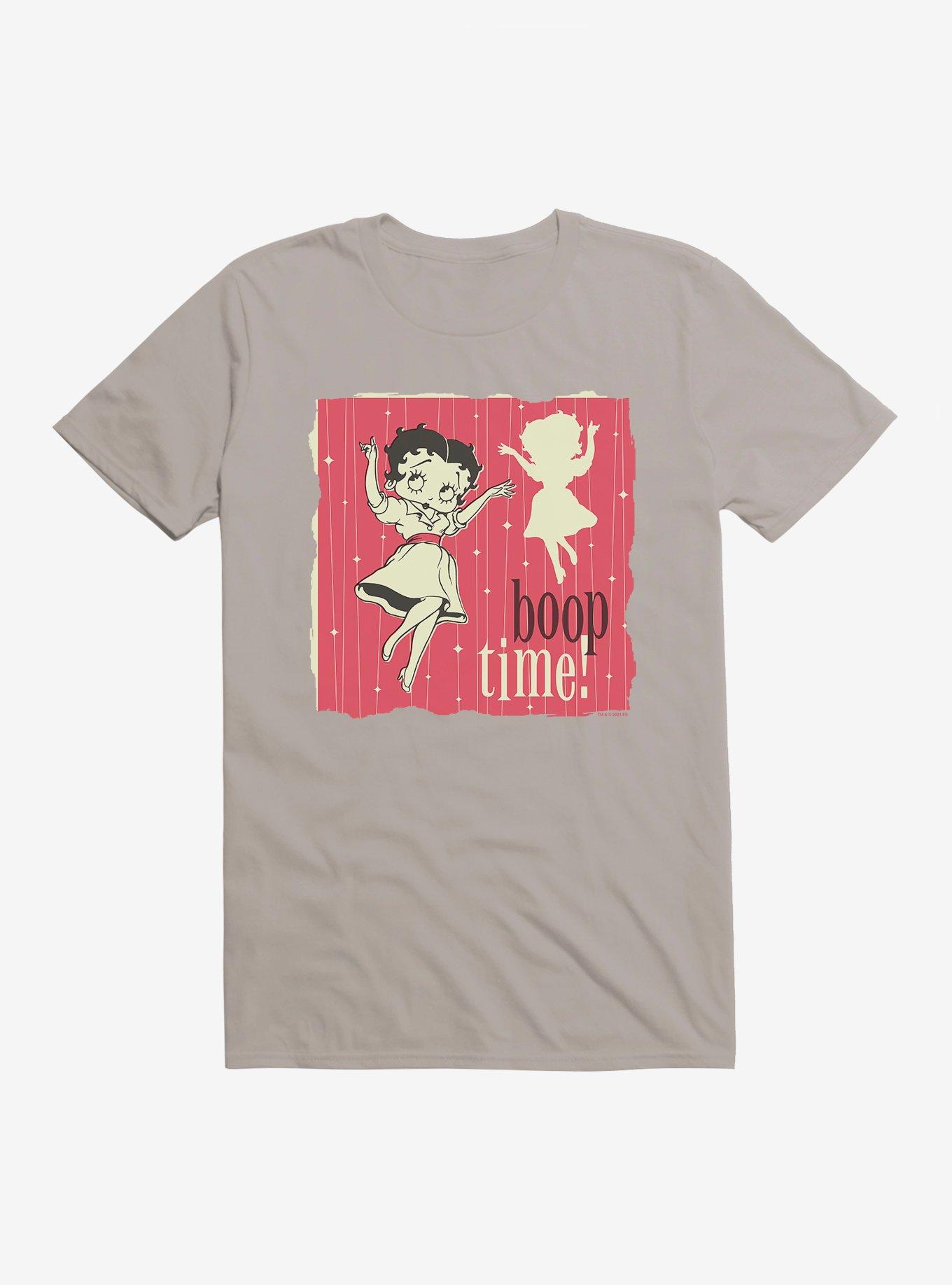 Betty Boop Time For A Boop T-Shirt, LIGHT GREY, hi-res