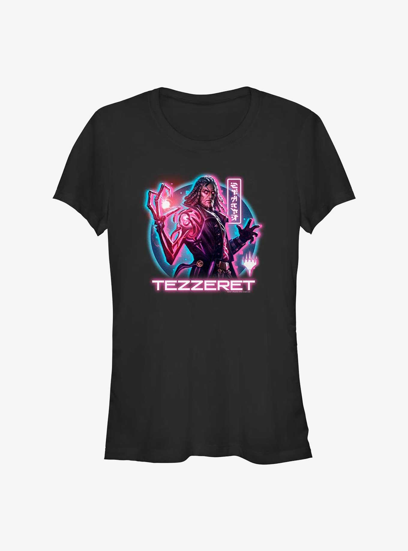 Magic The Gathering Kamigawa: Neon Dynasty Tezzeret Girl's T-Shirt, BLACK, hi-res