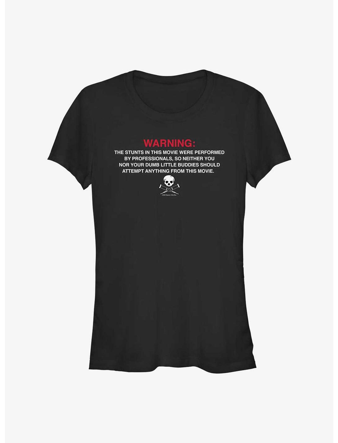 Jackass Forever Warning Label Girls T-Shirt, BLACK, hi-res