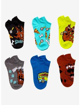 Scooby-Doo! Icons No-Show Socks 6 Pair, , hi-res