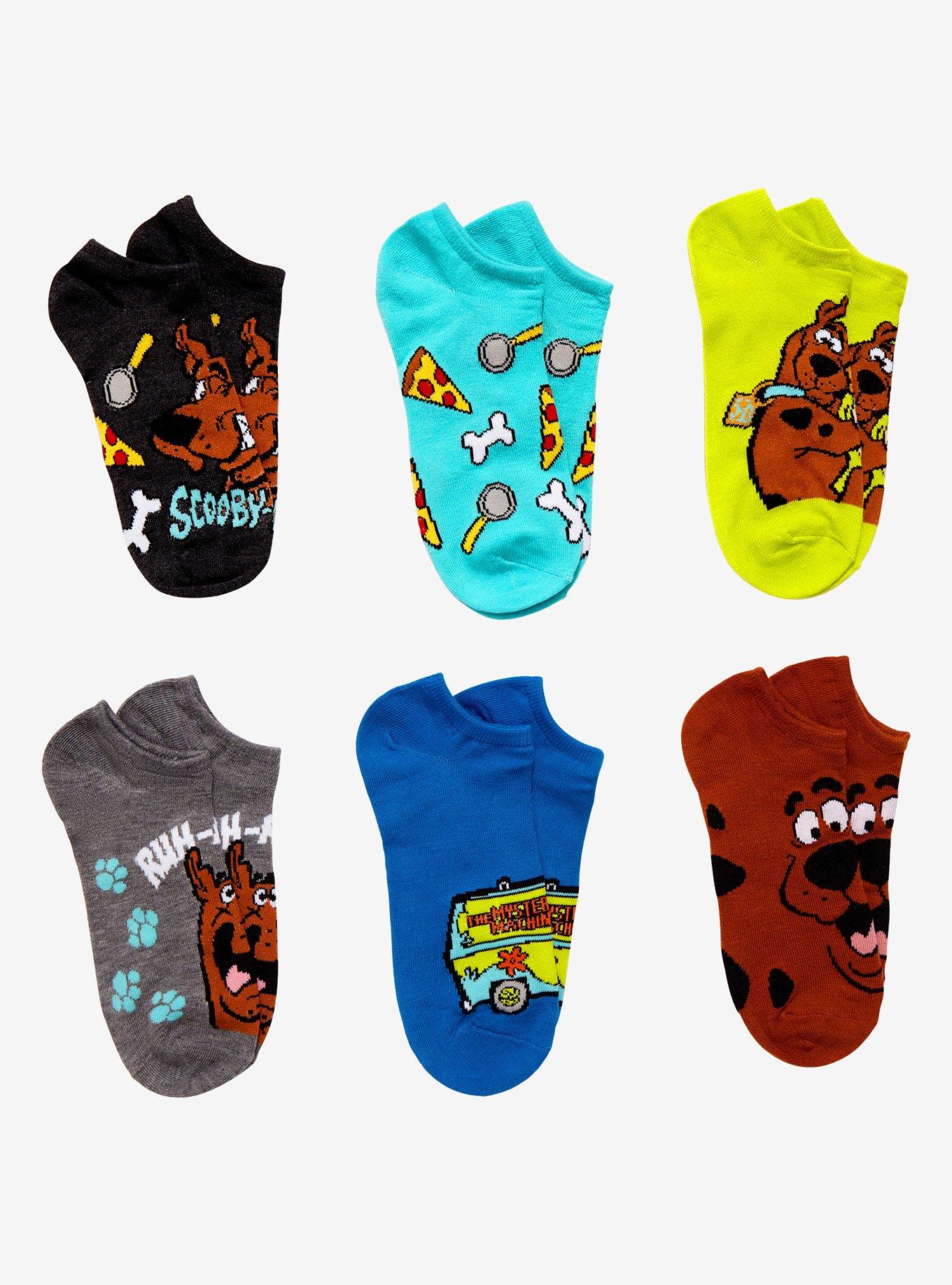 Scooby-Doo! Icons No-Show Socks 6 Pair, , hi-res