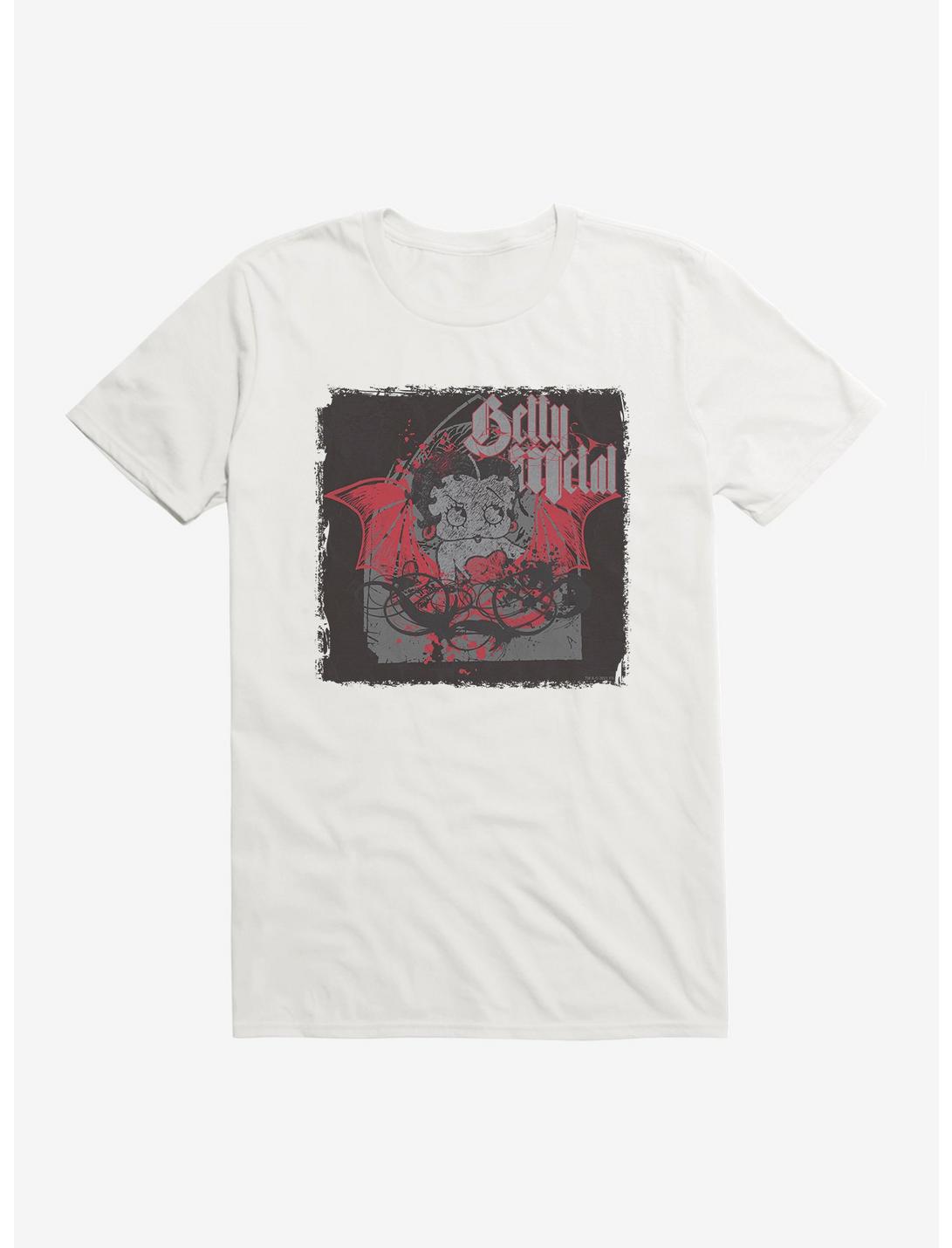 Betty Boop Dark Metal Angel T-Shirt, WHITE, hi-res