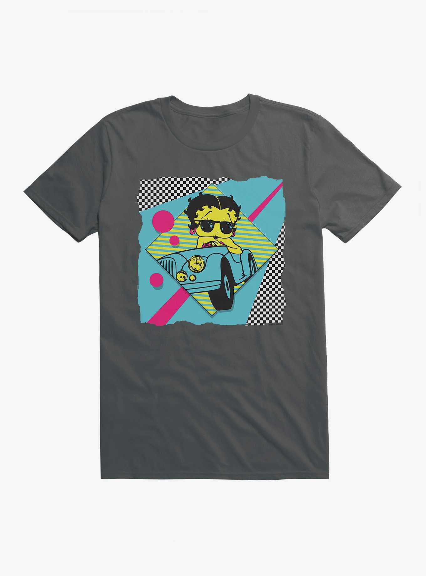 Betty Boop Driving Retro T-Shirt, , hi-res