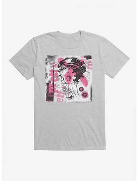Betty Boop Graffiti Femme Punk T-Shirt, HEATHER GREY, hi-res
