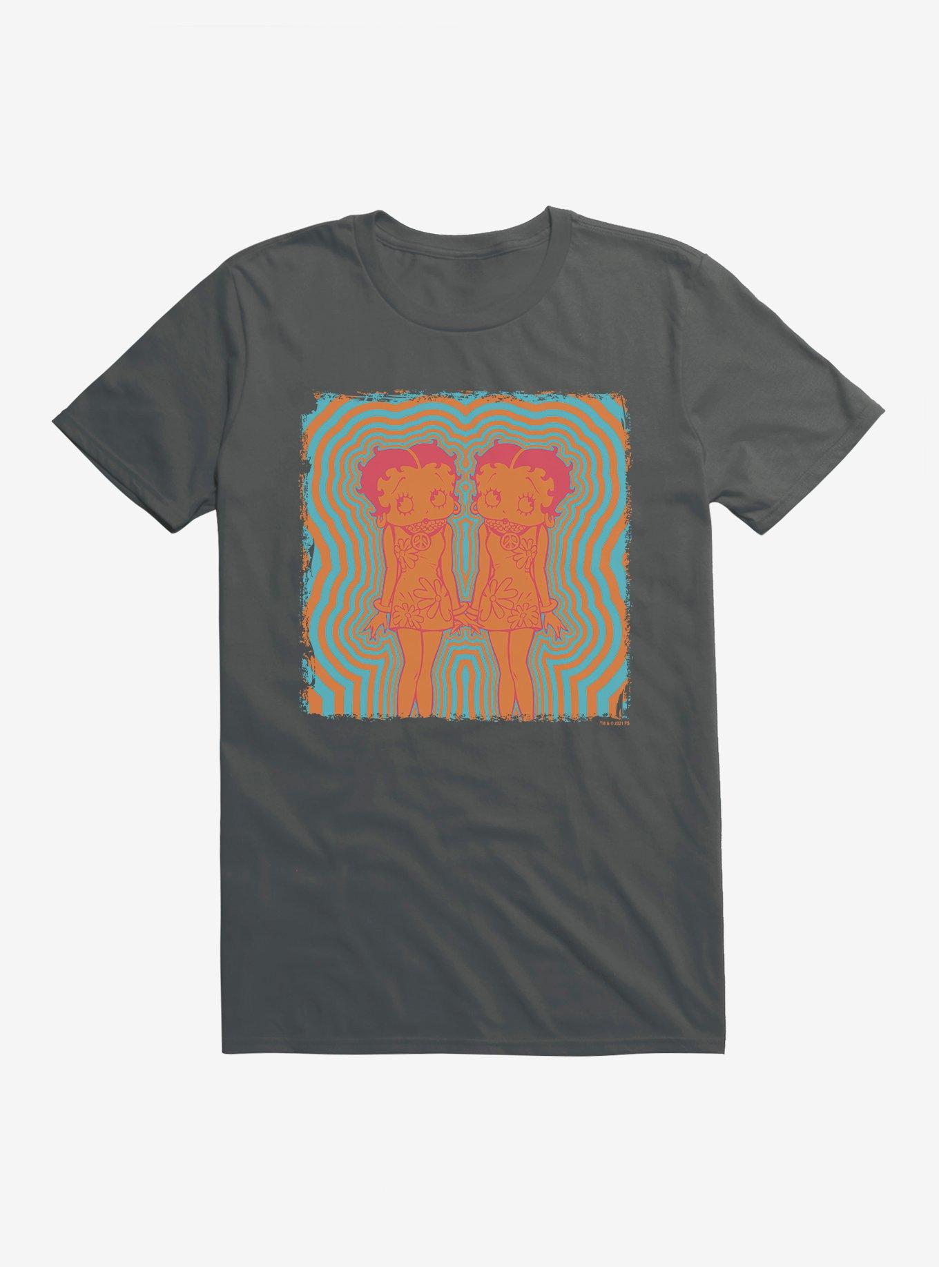 Betty Boop Groovy Kaleidoscope T-Shirt, CHARCOAL, hi-res