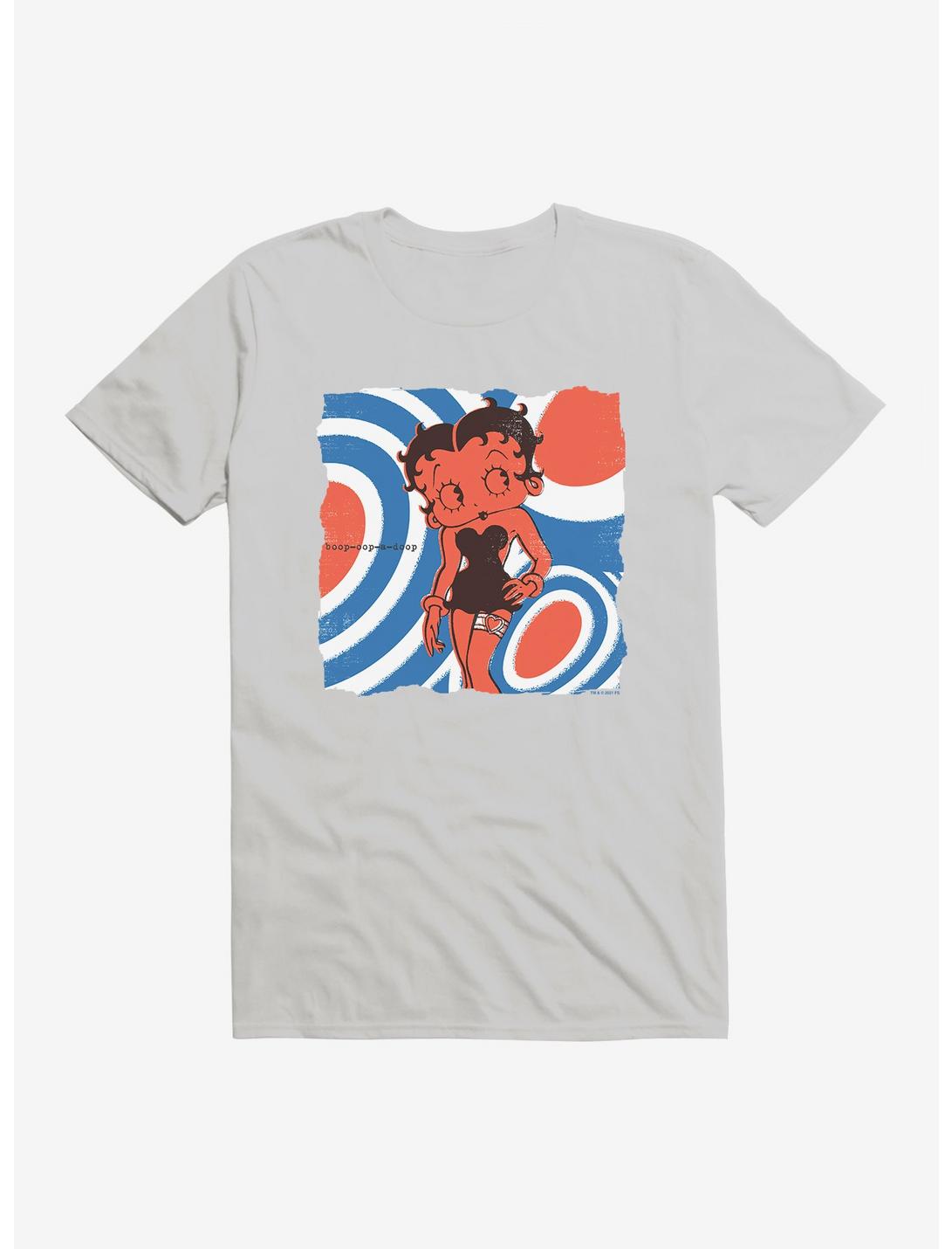 Betty Boop Orange Mod Mood T-Shirt, SILVER, hi-res