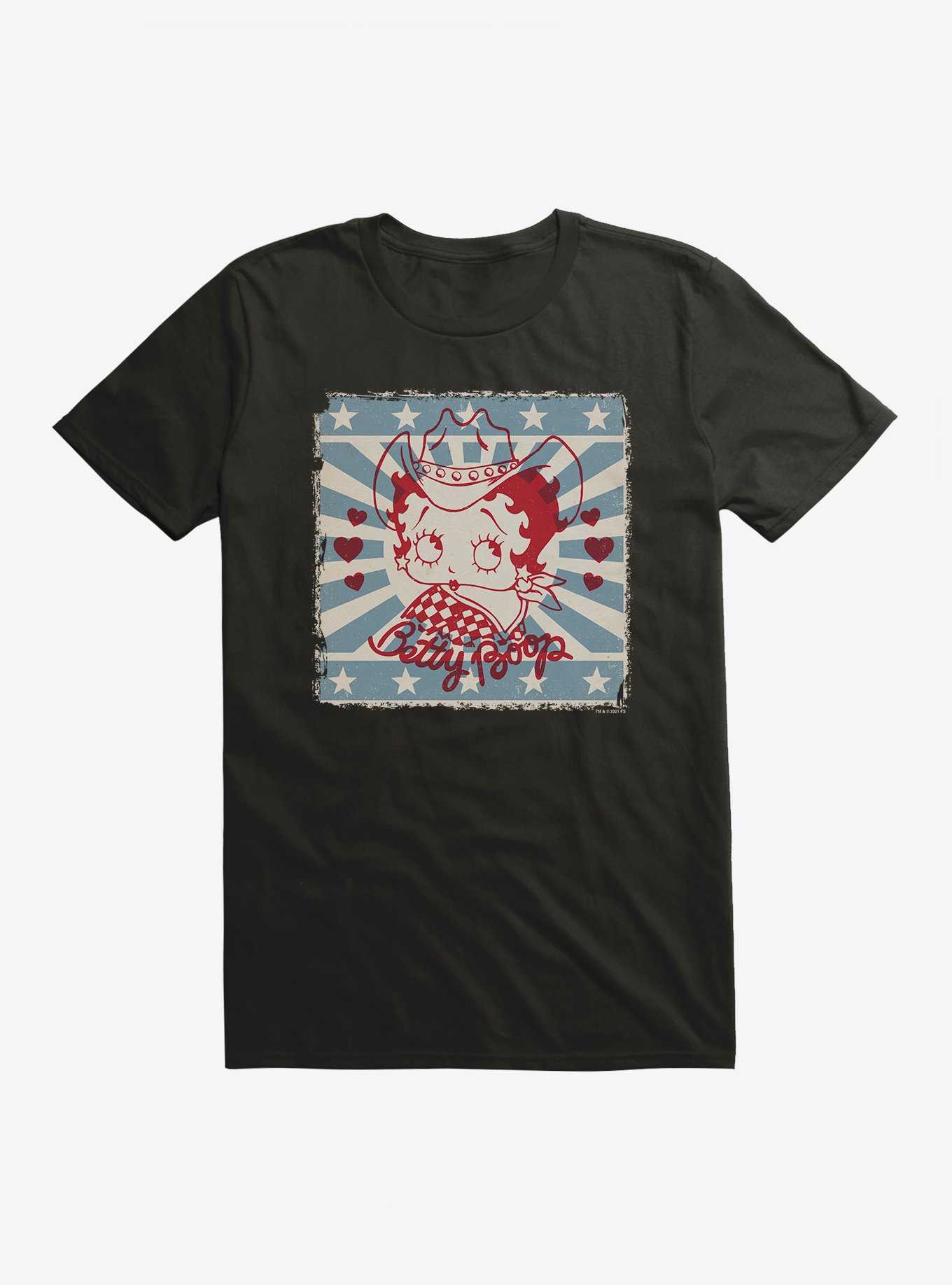 Betty Boop Western Cow Girl T-Shirt, , hi-res