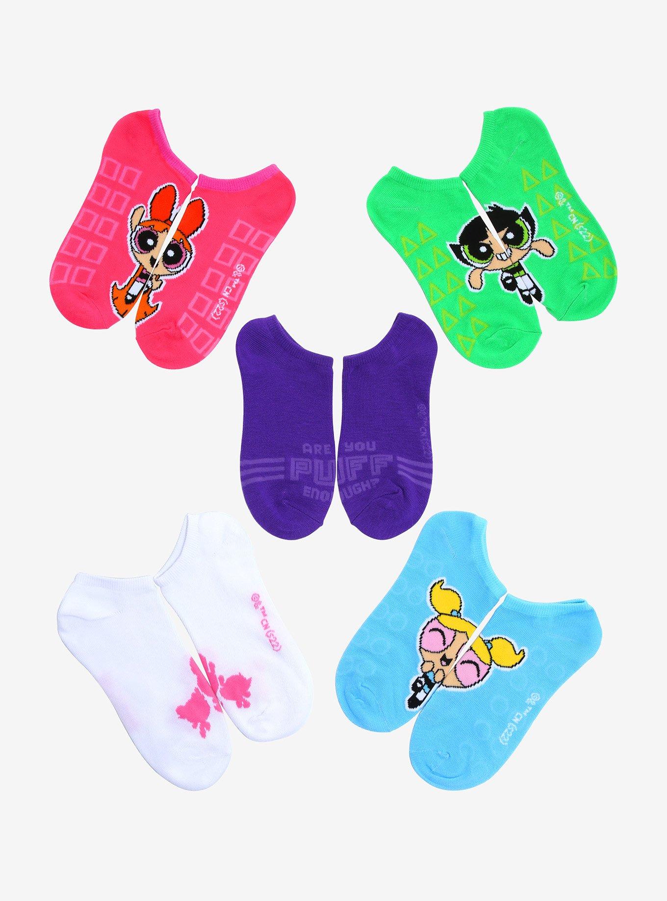 The Powerpuff Girls Poses No Show Socks 5 Pair Her Universe 3165