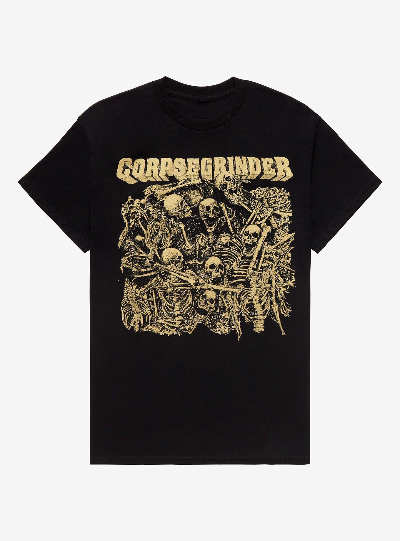 Corpsegrinder Skeletons T-Shirt, BLACK, hi-res