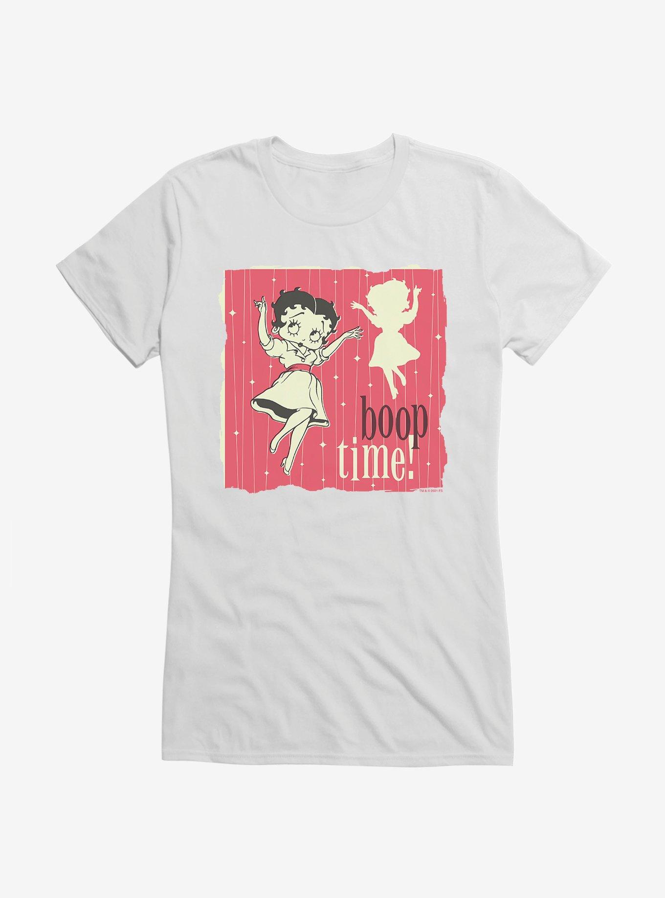 Betty Boop Time For A Boop Girls T-Shirt, WHITE, hi-res