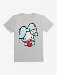 HT Creators: Ninobuni Bandaged Heart T-Shirt, HEATHER GREY, hi-res