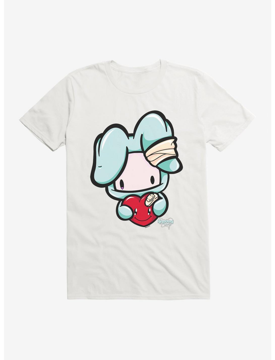 HT Creators: Ninobuni Bandaged Heart T-Shirt, WHITE, hi-res