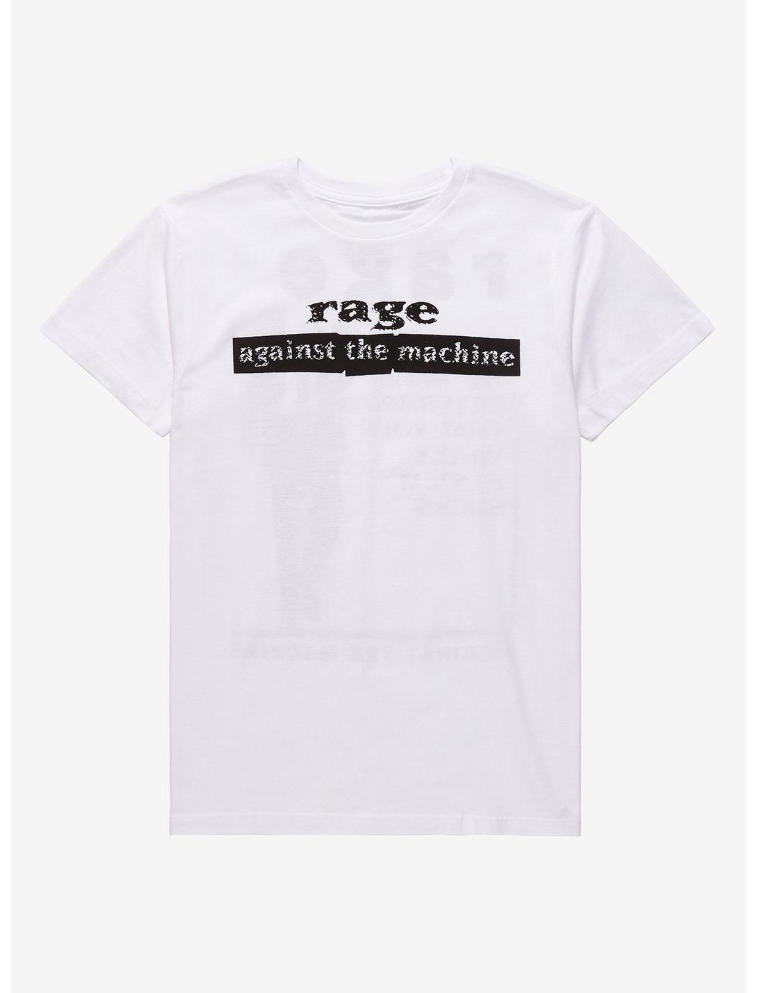 Rage Against The Machine System Sucks T-Shirt, BRIGHT WHITE, hi-res