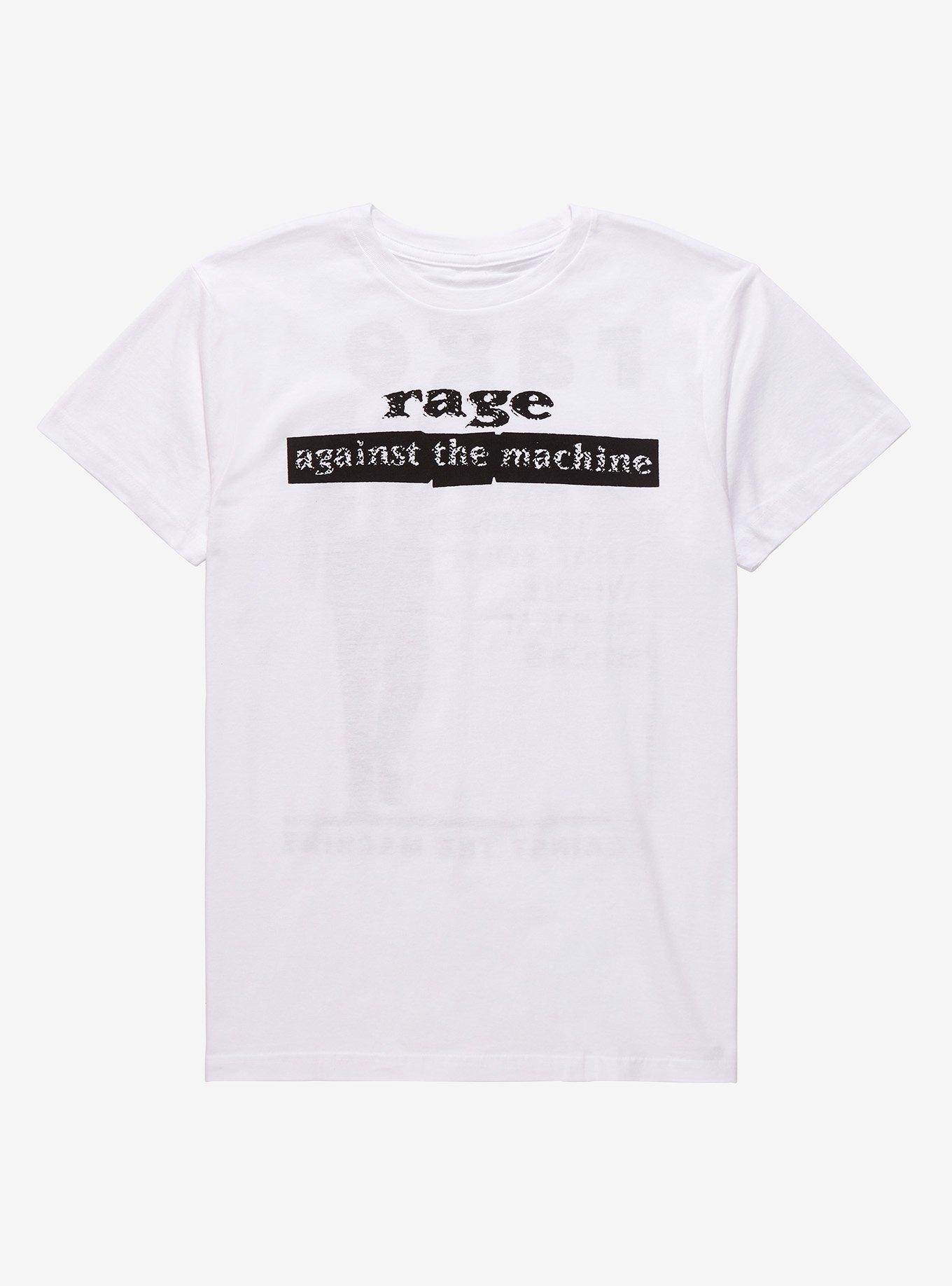 Rage Against The Machine System Sucks T-Shirt, BRIGHT WHITE, hi-res