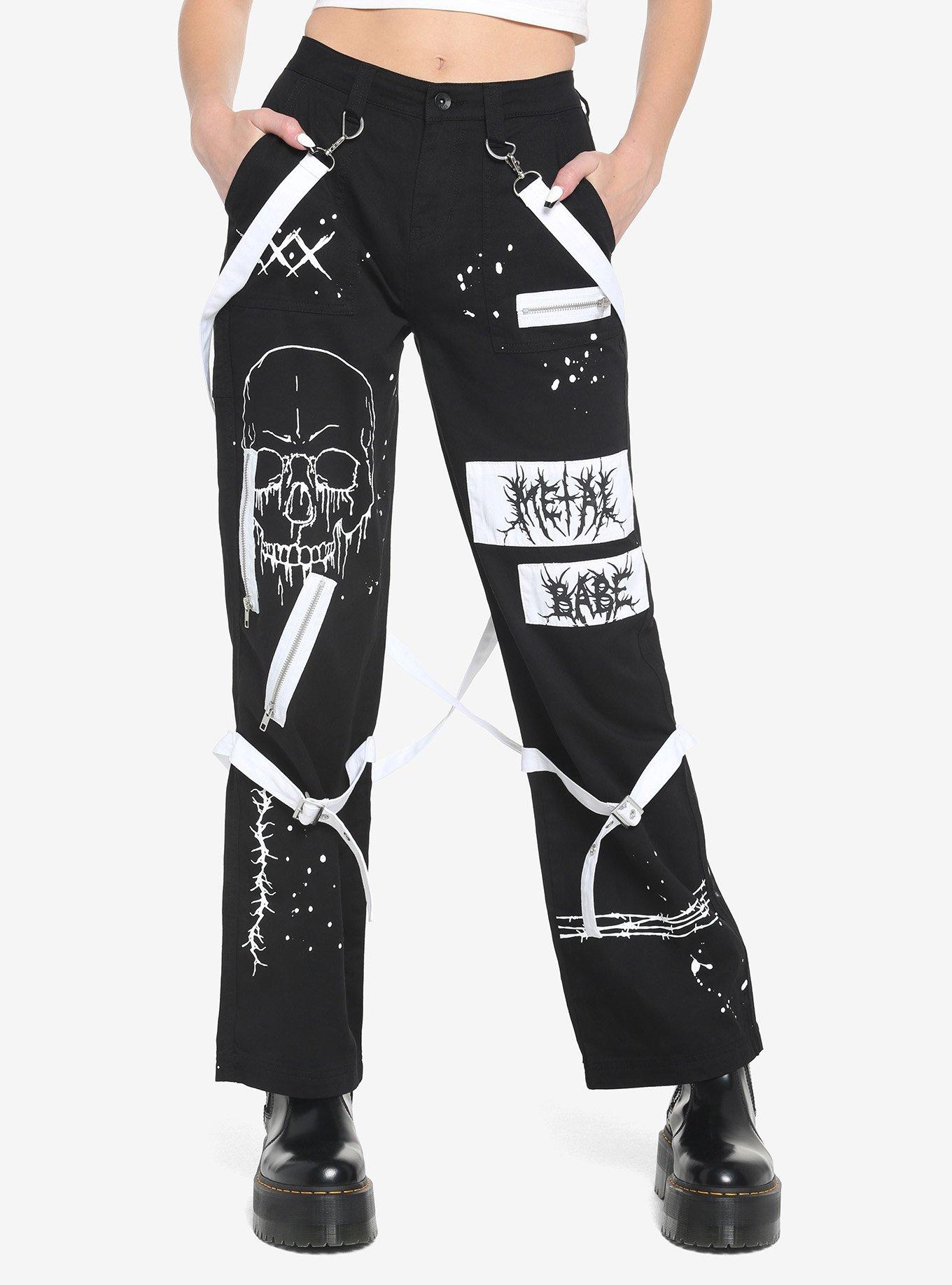 Hot topic suspender 2025 pants